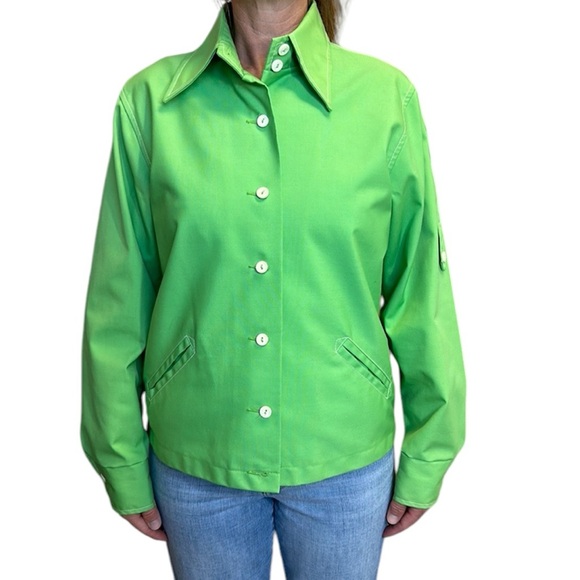Vintage Koret of California Bright Green Garden Jacket/Coat M/L - Picture 3 of 16